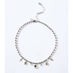 NEW NATIVE GEM women's station necklace in labradorite